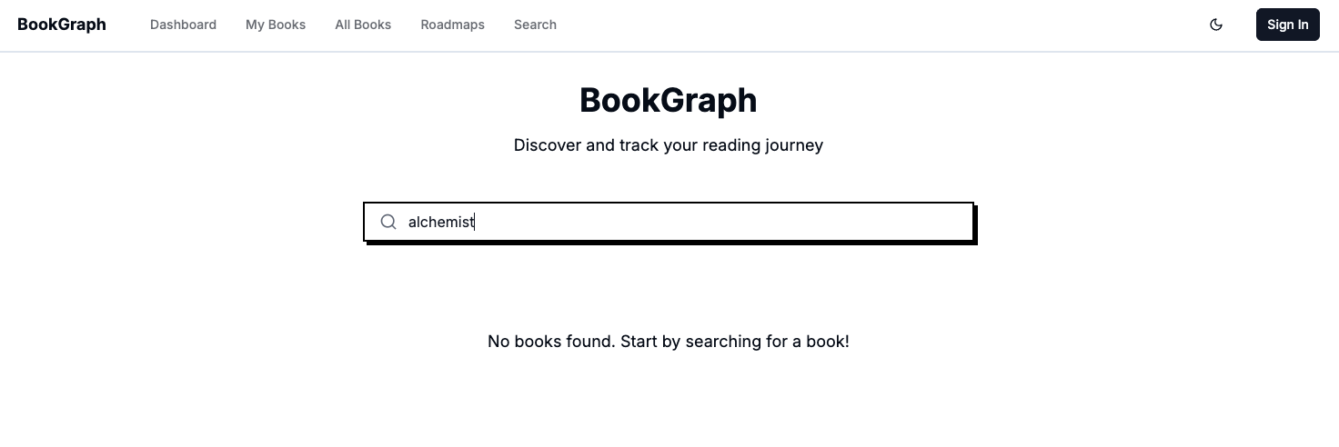Book Graph project preview