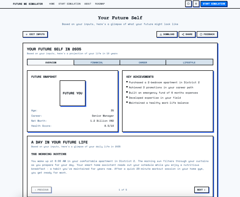 Future Me Simulator
