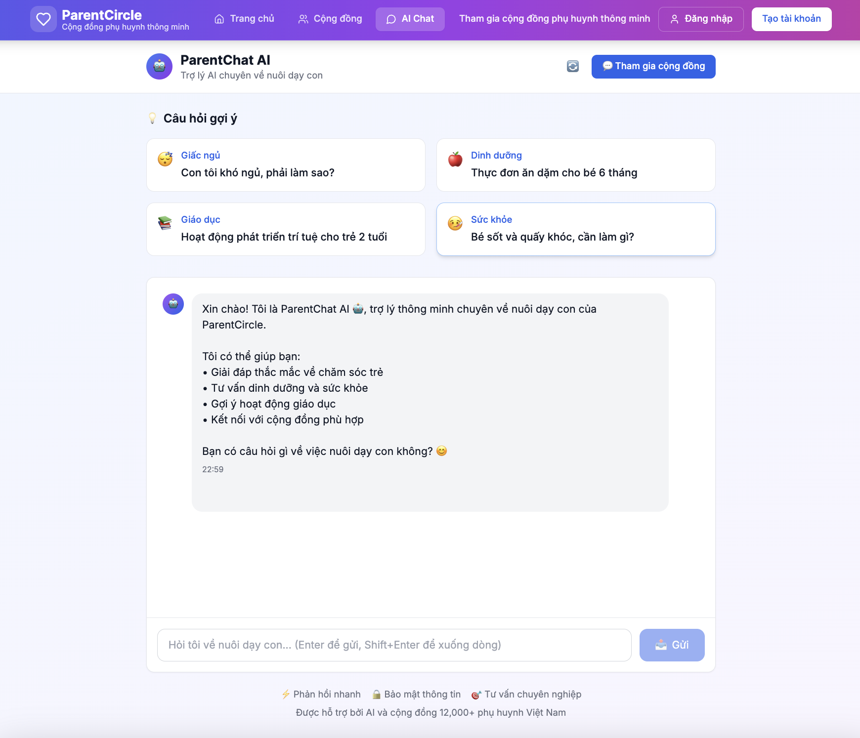 Parent Circle AI Web