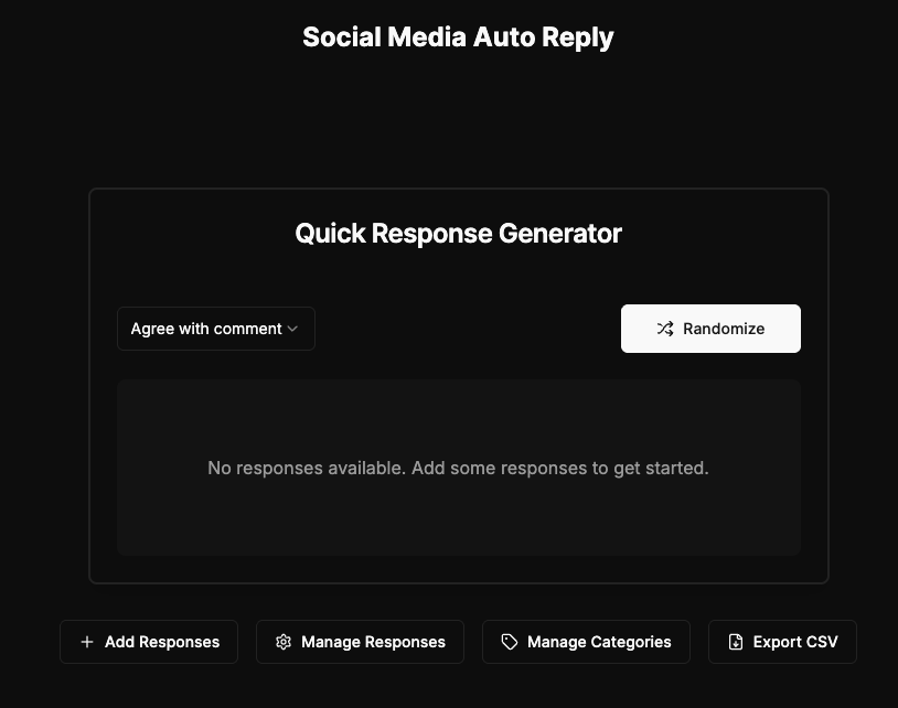 Social Media Auto Reply project preview