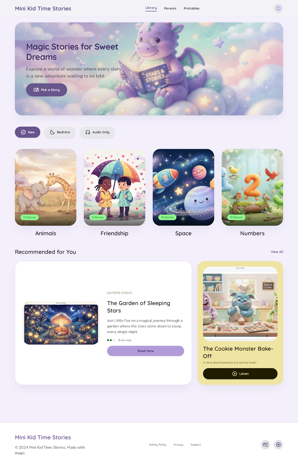 Mini Kid Time Stories screenshot